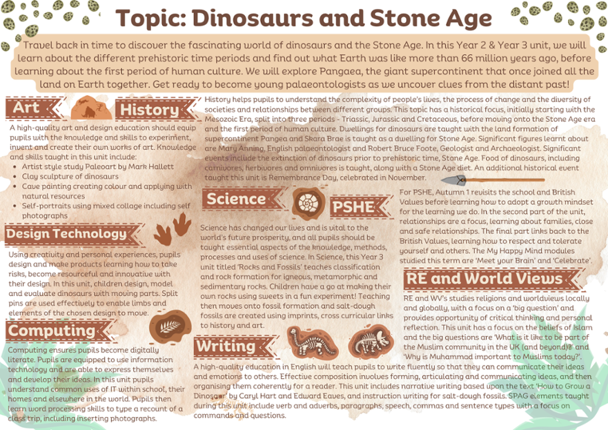 Dinosaurs and Stone Age